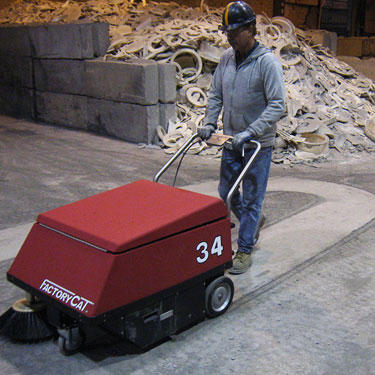 Factory Cat Model 34 Walk-Behind Battery Sweeper