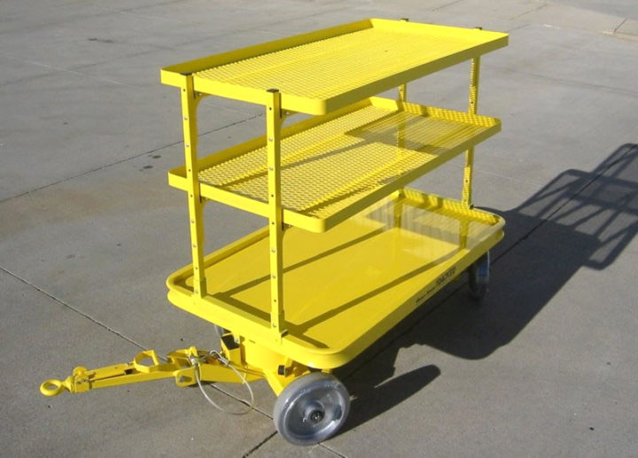 Peregrine Quad Steer Tracker Trailer with two shelves