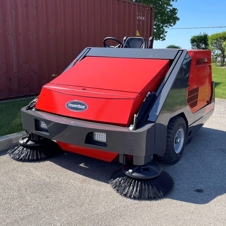 PowerBoss Armadillo 10X Sweeper Front Angle