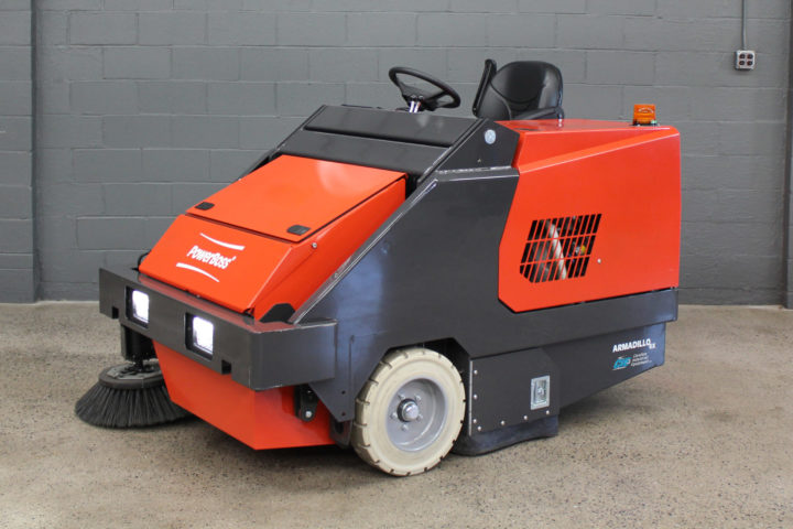 PowerBoss Armadillo 6X Sweeper Front Angle