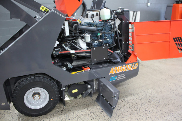 PowerBoss Armadillo 9X Sweeper Open Access for Service