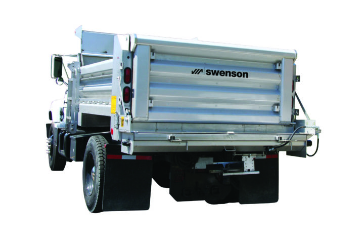 Swenson SAD Series Under Tailgate Spreader on truck