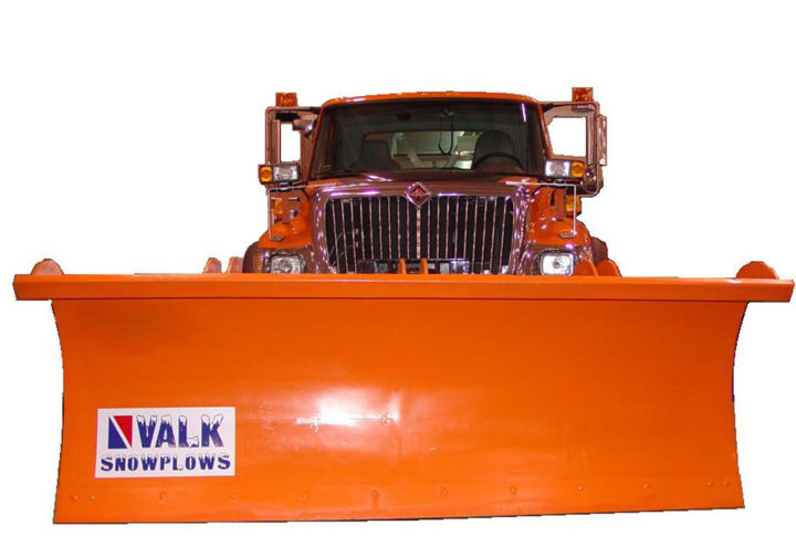 Valk RV Series Snow Plow on Truck