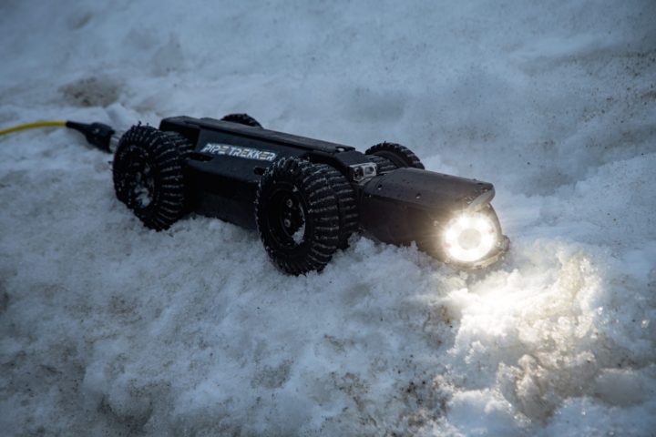 Pipe Trekker A-200 Crawler in the snow
