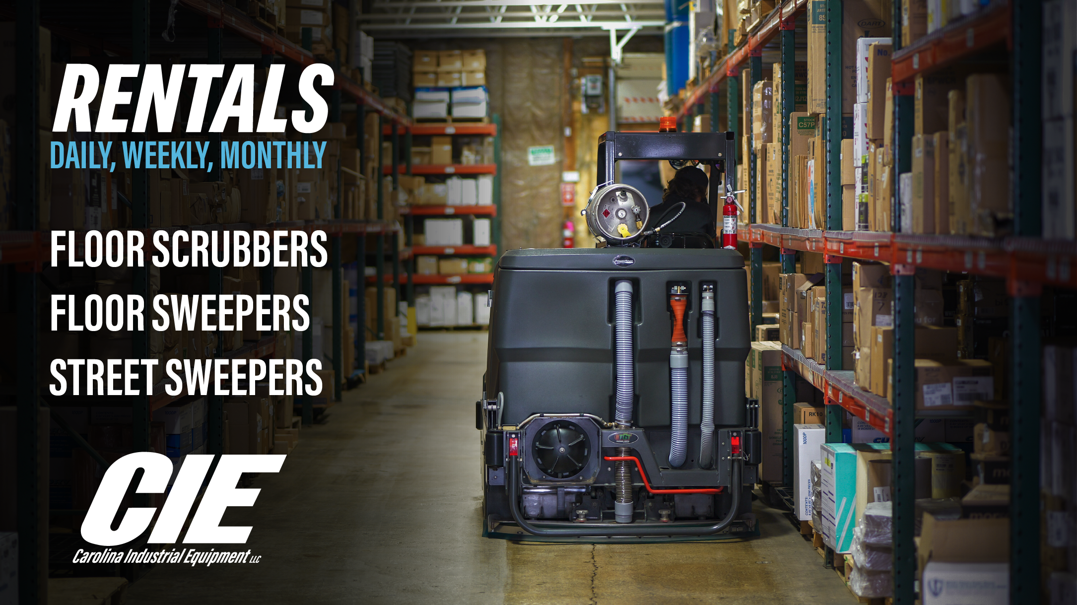 Rentals - Floor Scrubbers, Floor Sweepers, and Street Sweepers - Carolina Industrial Equipment