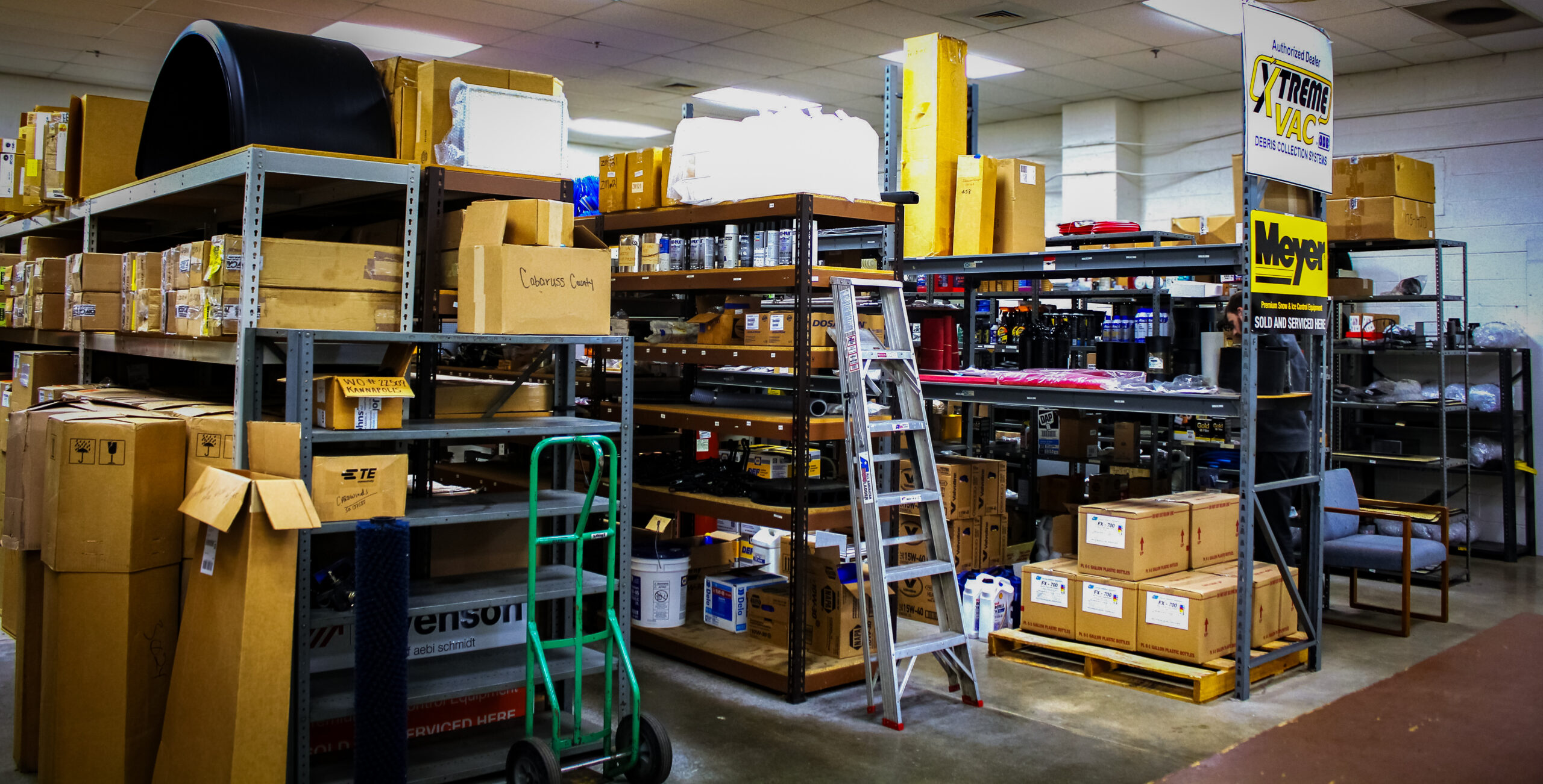 CIE Parts Room Aisles