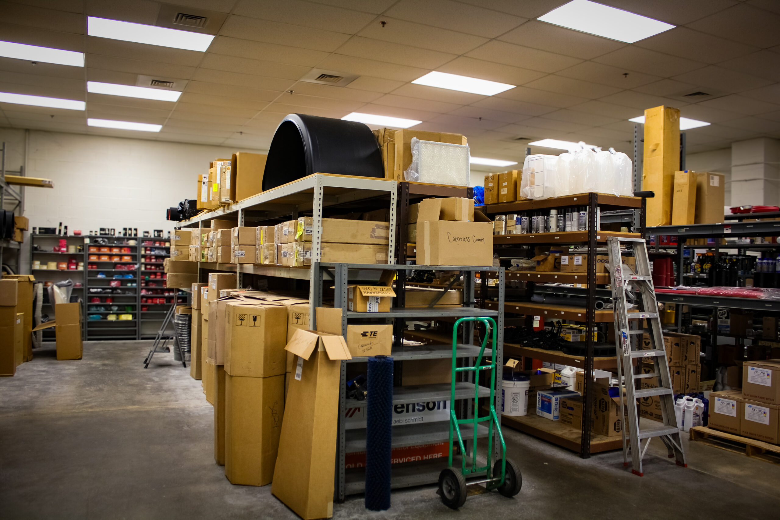 CIE Parts Room Aisles