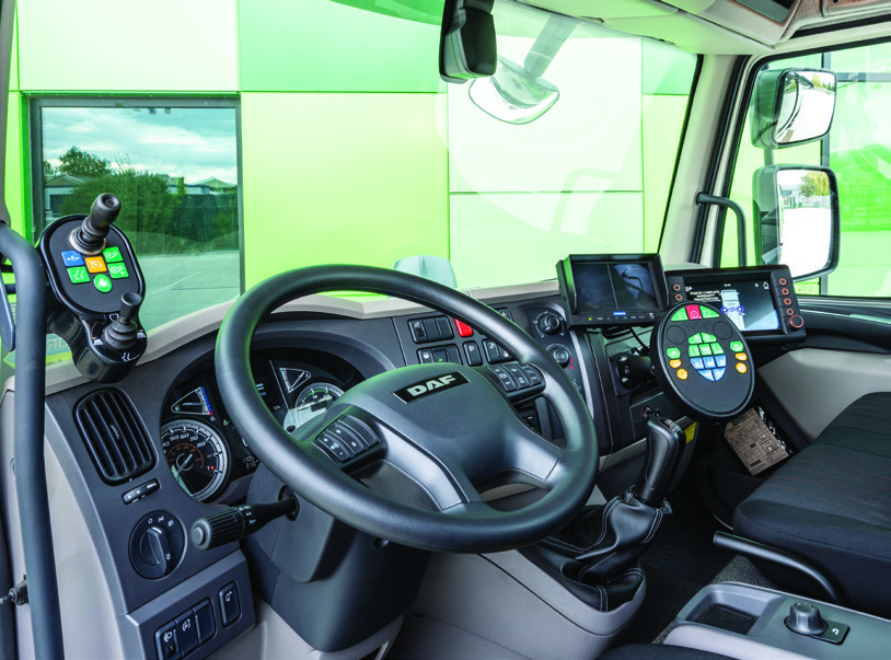 Scarab Street Sweeper Cab Interior
